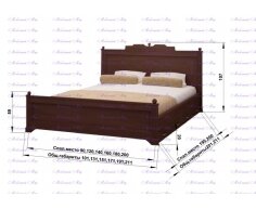 Кровать Нефертити размер