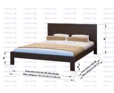Кровать София размер